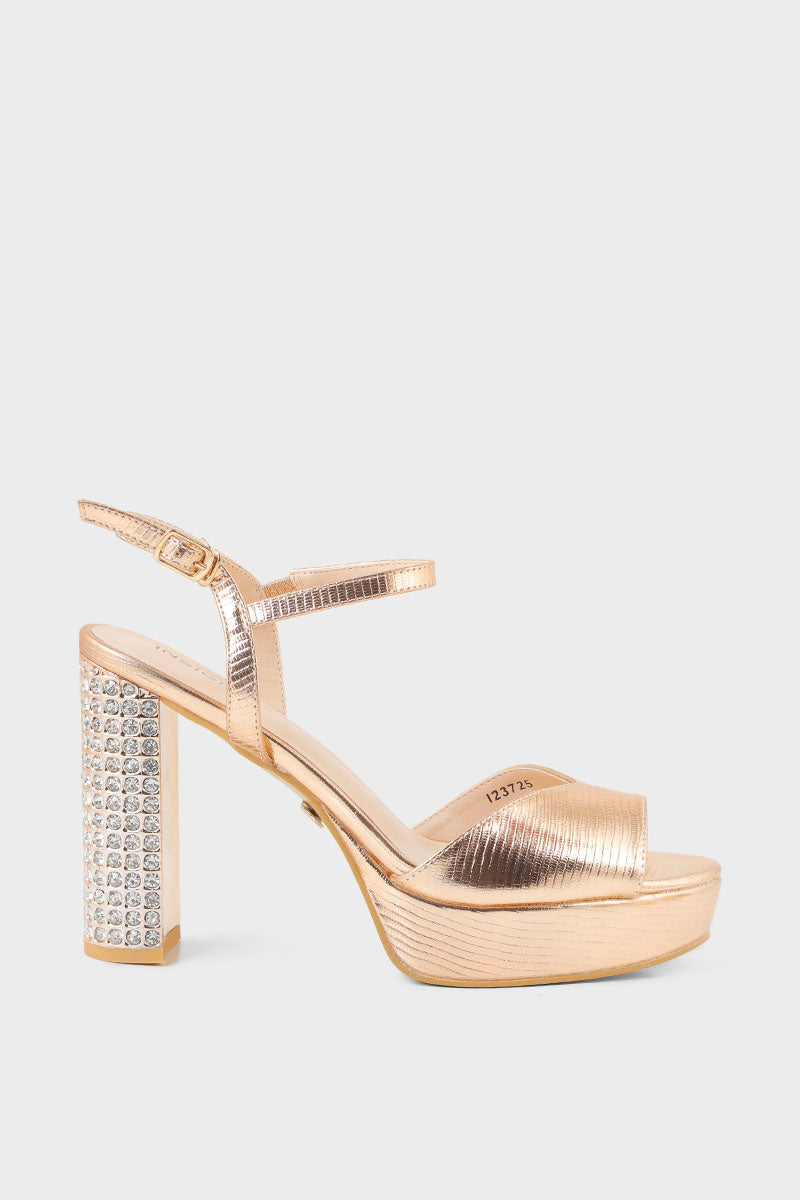 Party Wear Sandal I23725-Champagne