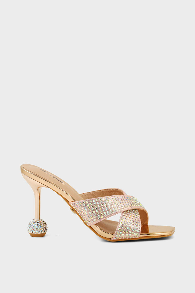 Party Wear Slip On I29300-Rose Gold