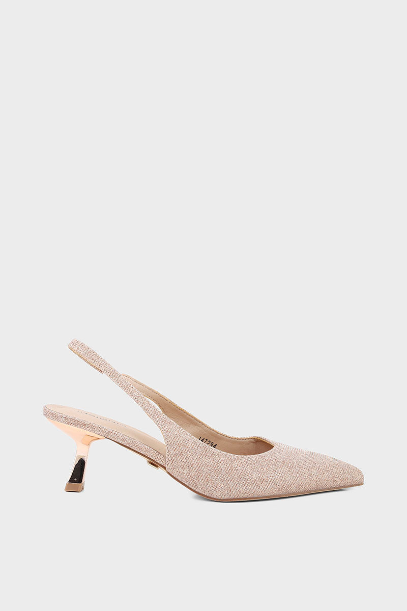 Party Wear Sling Back I47294-Rose Gold