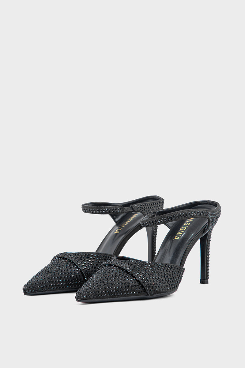 Party Wear Mule IP8506-Black