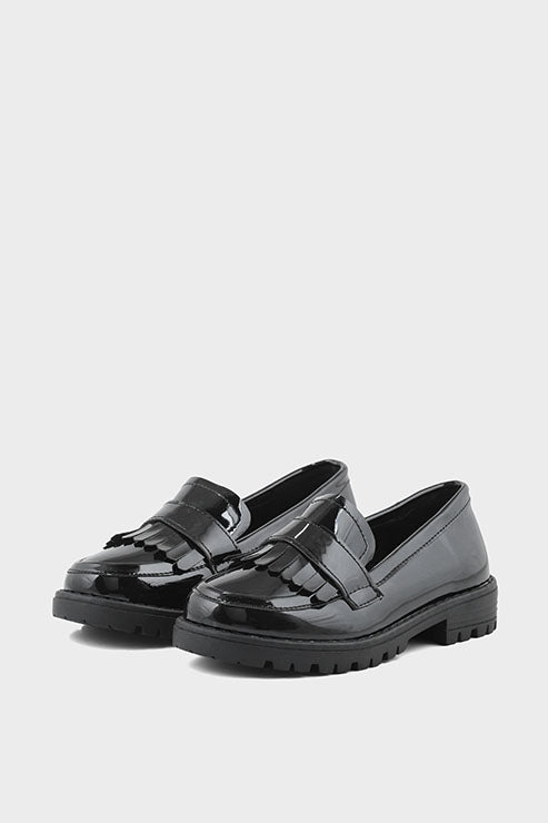 Girls Formal Loafer Q10009-Black