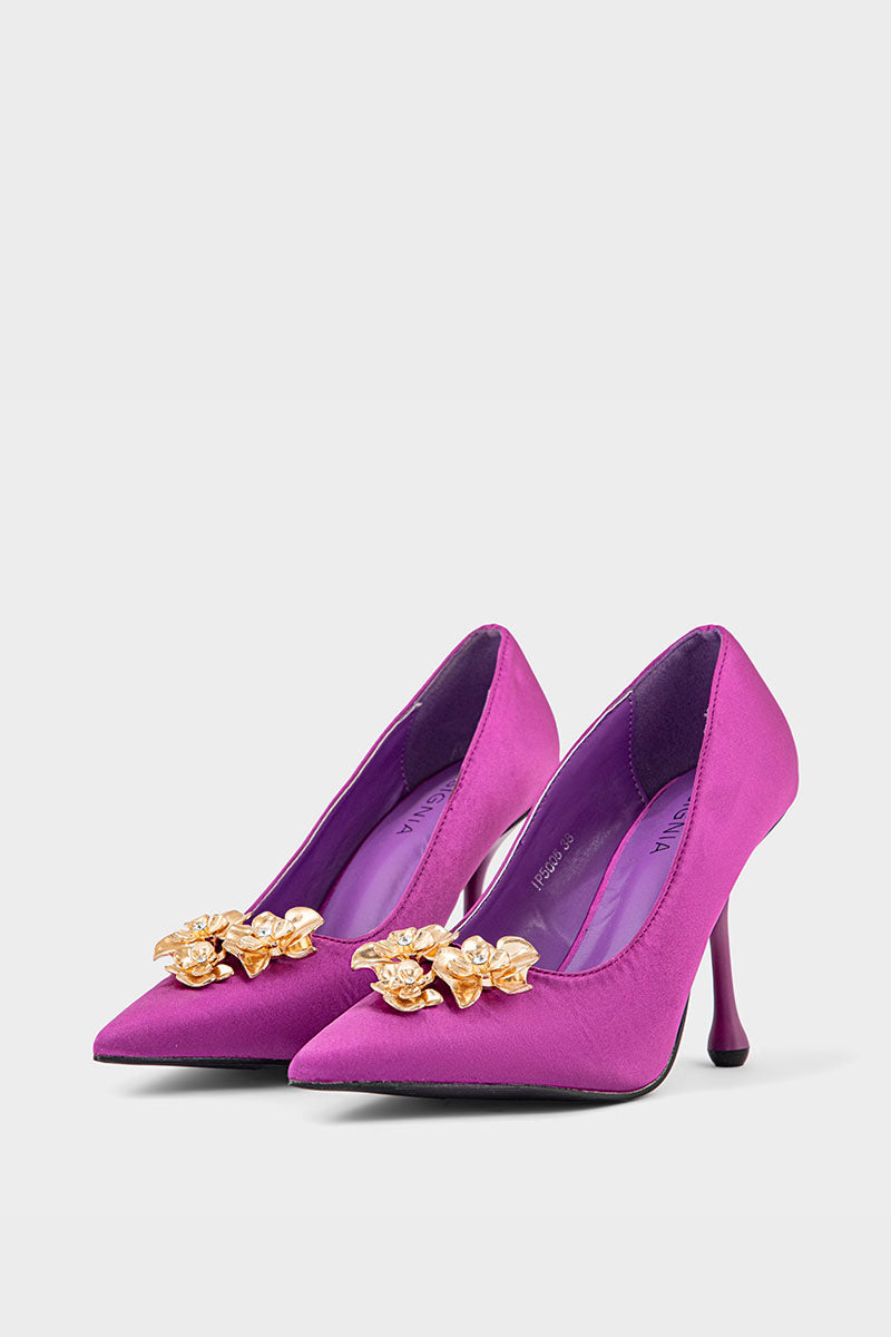 Party Wear Court Shoes IP5005-Plum