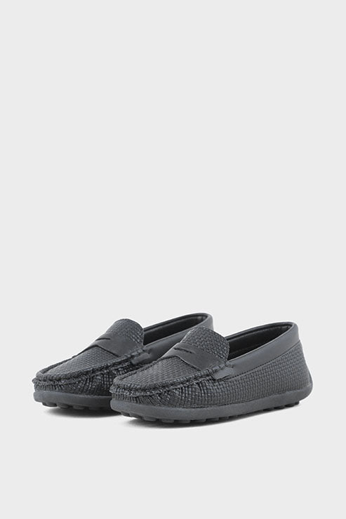 Boys Casual Moccasin BC7002-Black