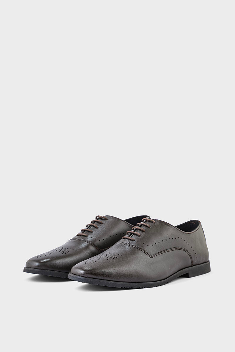 Men Formal Oxford MF8000-Coffee