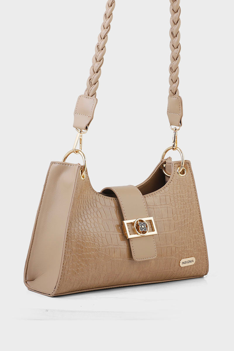 Baguette Shoulder Bags B10525-Brown