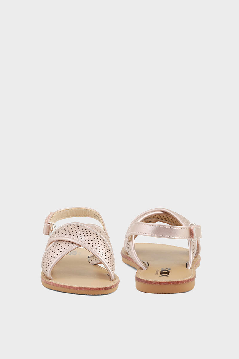 Girls Casual Sandal GQ1002-Rose Gold