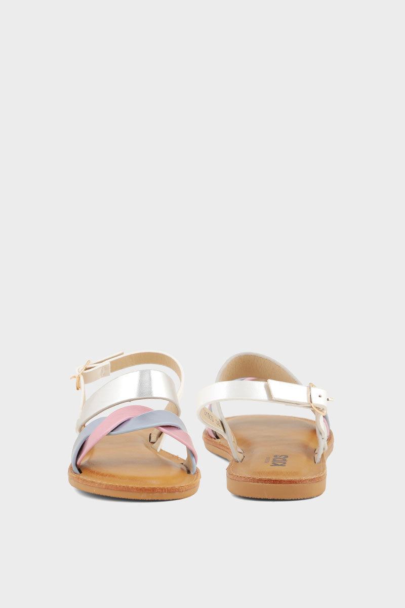 Girls Casual Sandal GQ1005-Silver