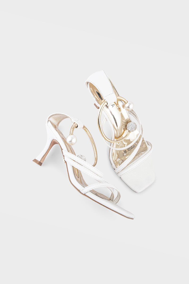 Party Wear Sandal IP2023-White