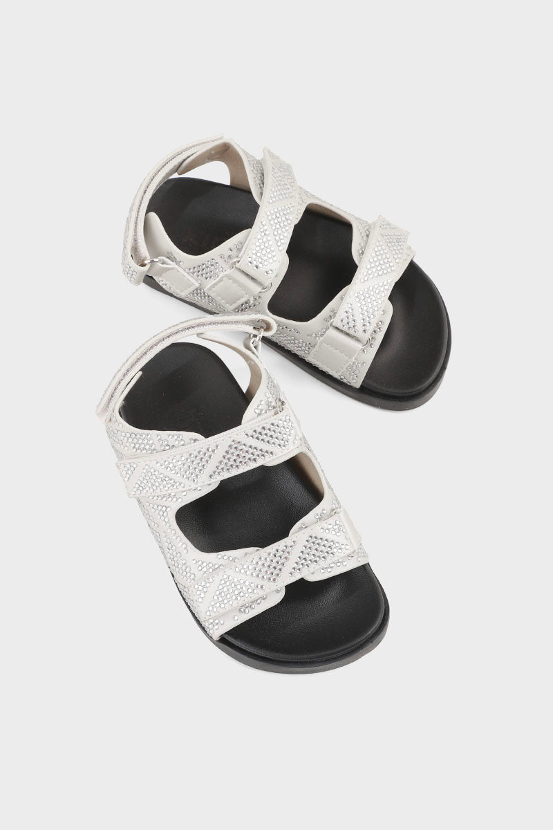 Girls Casual Sandal GQ1003-Silver