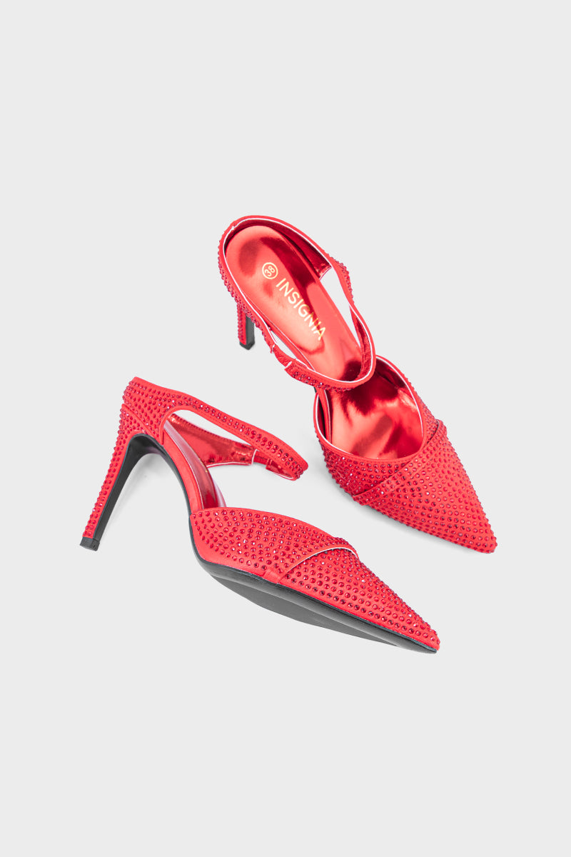 Party Wear Mule IP8506-Red