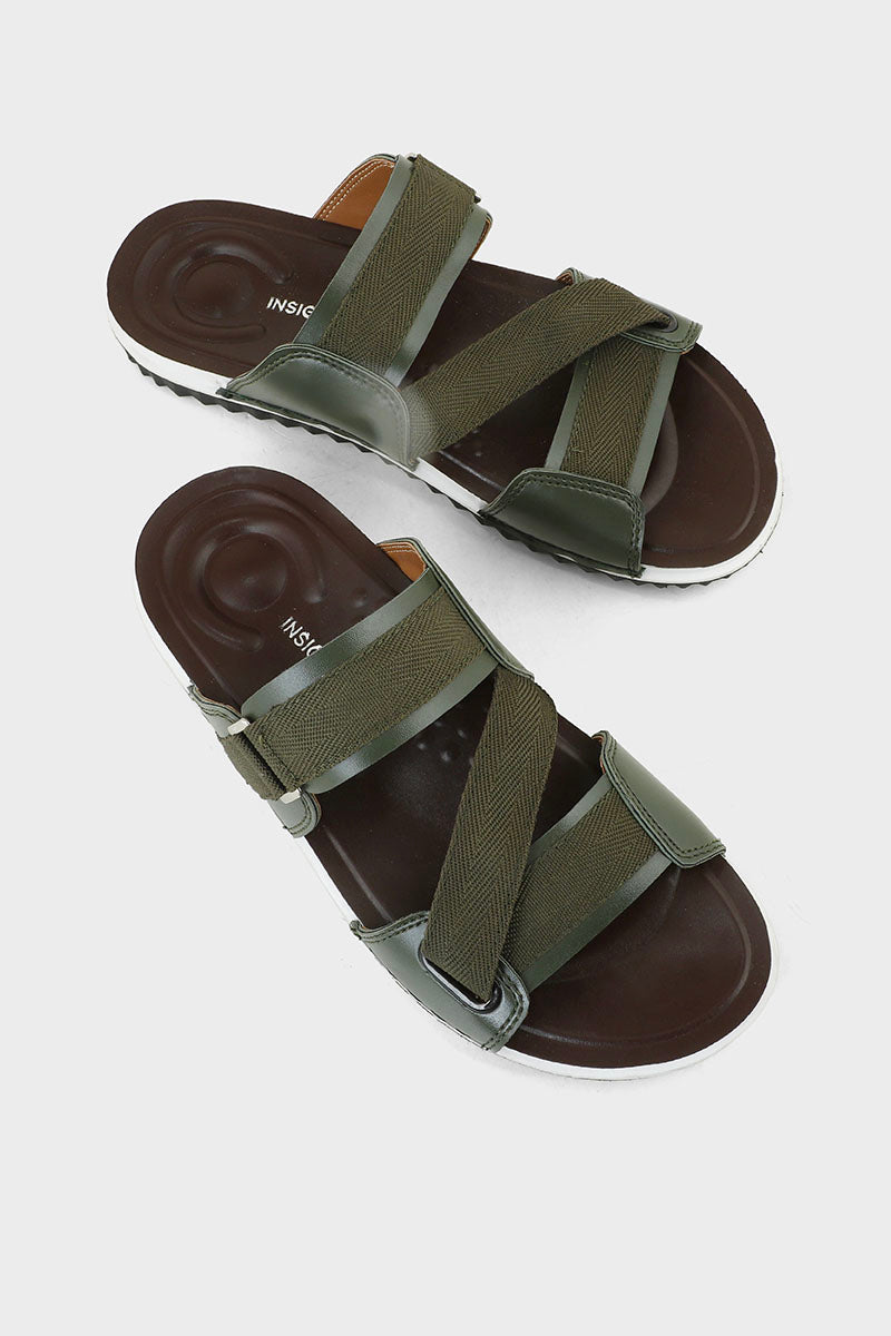 Men Casual Slipper MO1002-ArmyGreen