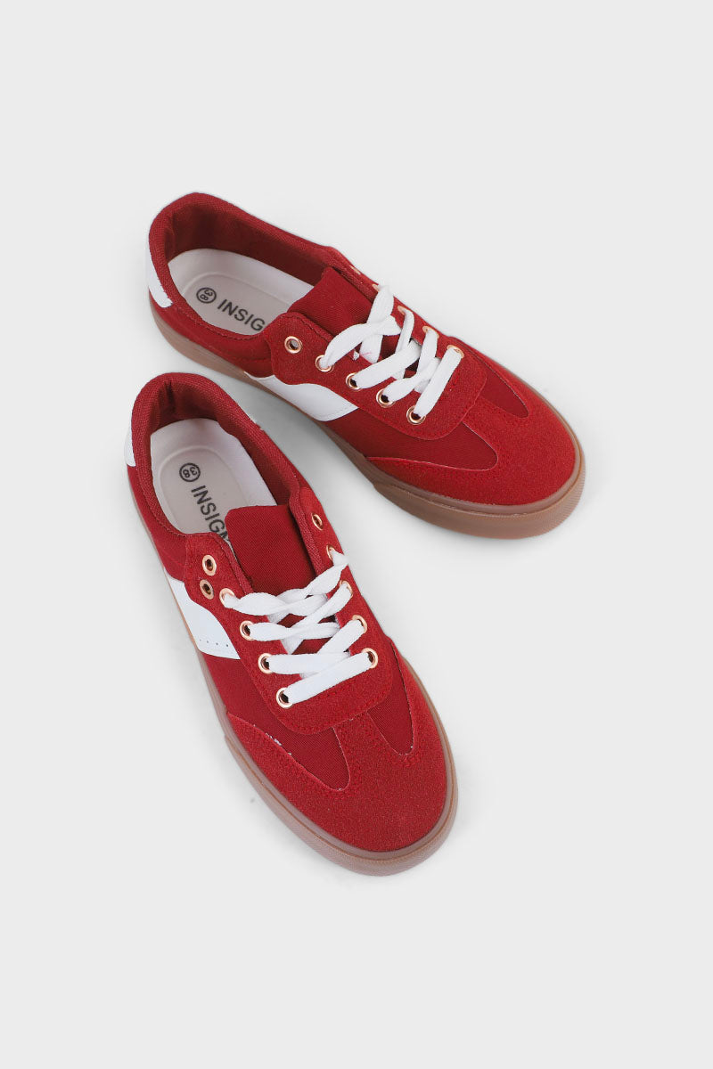 Women Casual Sneakers IC7507-Burgndy