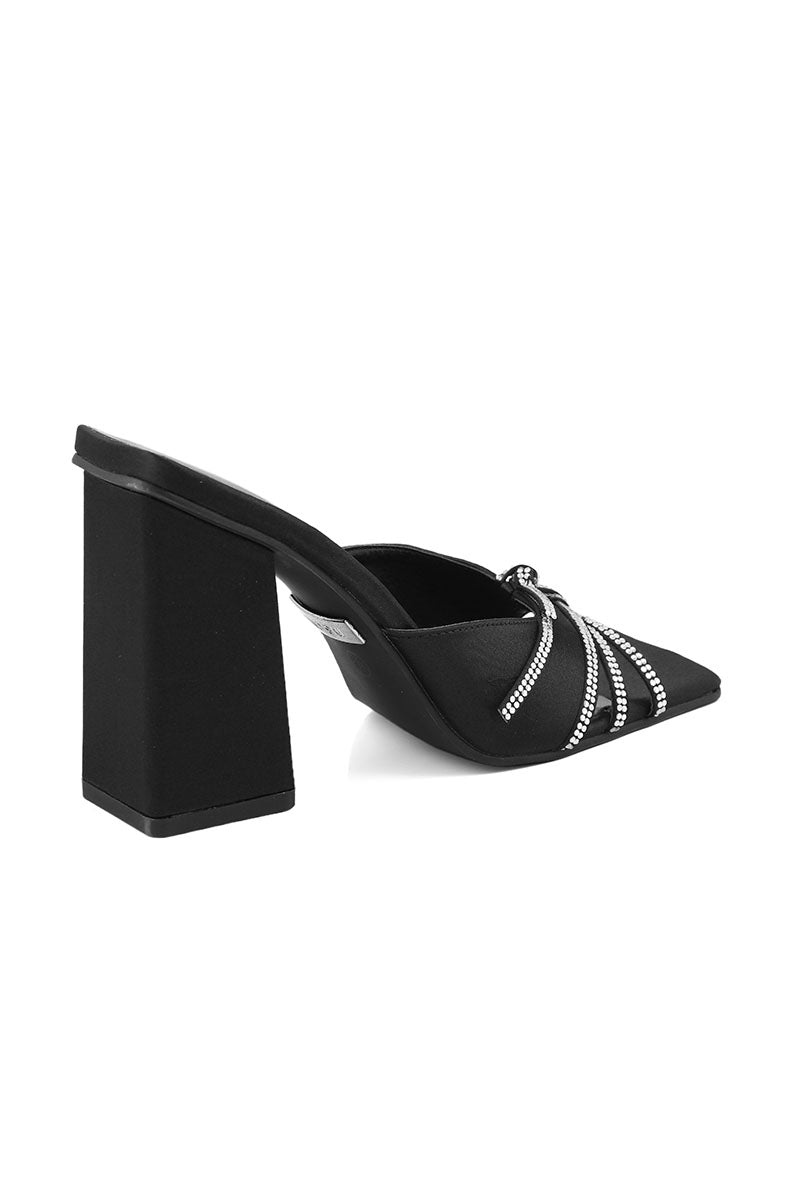 Party Wear Slip On I29278-Black