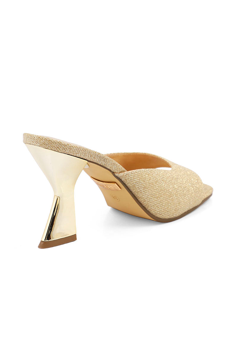 Party Wear Slip On I29281-Golden