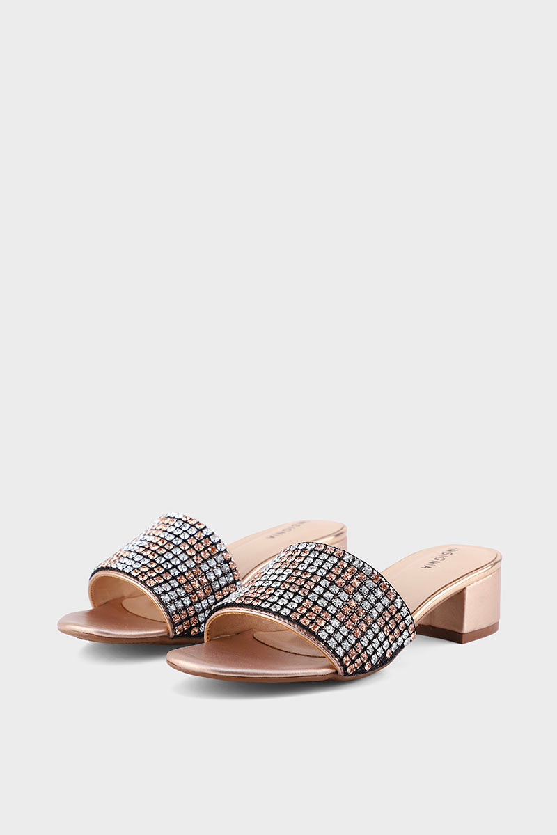 Party Wear Slip On I29288-Rose Gold