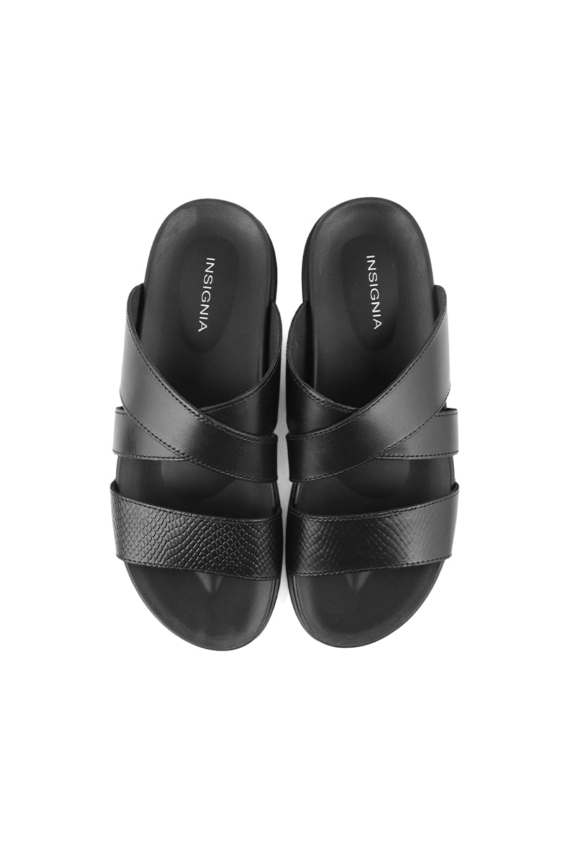 Men Casual Slipper M18043-Black