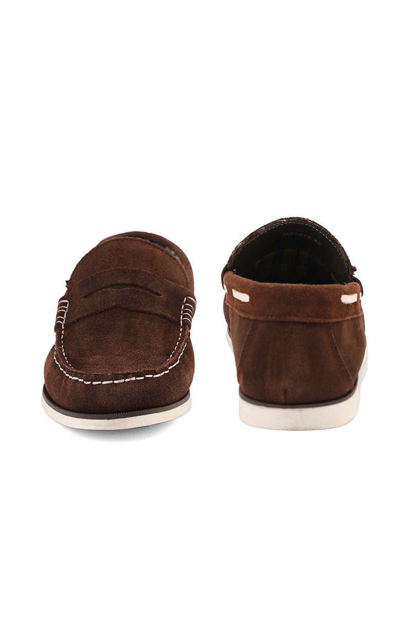 Men Casual Shoe/Moccs M22075-Brown